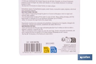 Vulcanizalbe tape 2.5m - Cofan