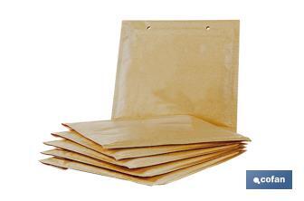 Pack 5 sobres | Papel Kraft con burbuja | Varias medidas | Color marrón - Cofan