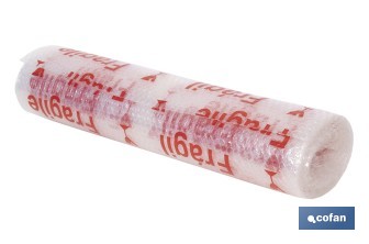 Rollo de plástico de burbuja | Ideal para mudanzas, embalajes y envíos | 40 g/m2 | Dos medidas diferentes| Protección para objetos delicados - Cofan