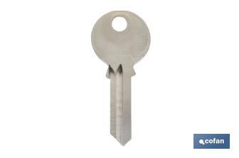 Llave en bruto para candado antipalanca Quality Plus Cofan 70-90 mm - Cofan