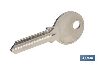 Llave en bruto para candado antipalanca Quality Plus Cofan 70-90 mm - Cofan