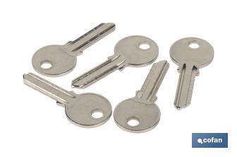 Llave en bruto para candado antipalanca Quality Plus Cofan 70-90 mm - Cofan