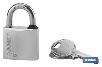 Stainless padlock Quality Plus - Cofan