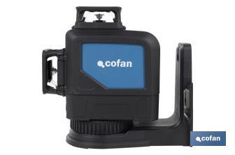 Self-levelling laser level | Working range: 30m | Cross-line laser | 360° levelling - Cofan