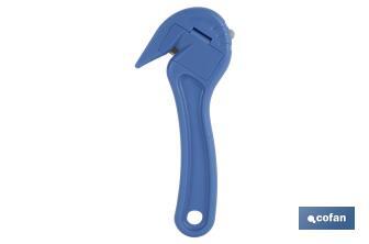 Strap cutter | Hidden blade for better safety | Sheepsfoot design - Cofan
