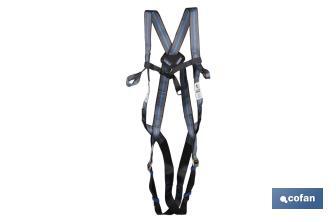 2-point safety harness | 2 carabiners included | Lanyard of 1.5m long - Cofan