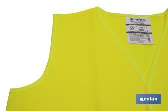 High visibility vest | Yellow | Size for children | EN ISO 20471 | CAT III - Cofan