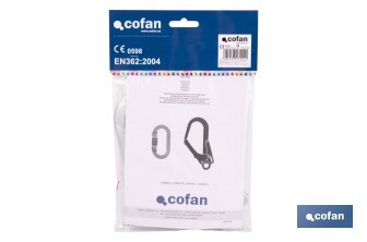 Mousqueton de Sécurité | En acier pour échafaudages | Avec verrouillage automatique à double action - Cofan