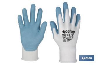 Guantes impregnados para uso alimentario | Sin costuras | Comodidad y seguridad | Con recubrimiento de nitrilo - Cofan