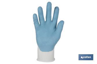 Guantes impregnados para uso alimentario | Sin costuras | Comodidad y seguridad | Con recubrimiento de nitrilo - Cofan