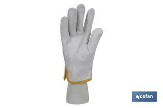 Cow grain leather gloves | Excellent tactile feel | Perfect fitting | Protect and safe your hands - Cofan