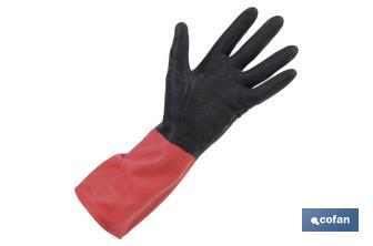 Gloves "Latex", two-colored - Cofan