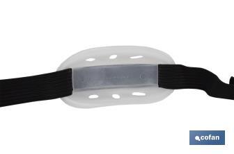 Jugulaire élastique | Compatible avec casque de chantier | Fixation - Cofan