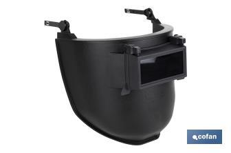 Welding face shield | Suitable for safety helmet | Black - Cofan