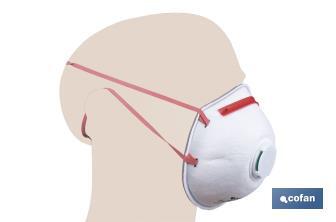Masque FFP3 NR | Avec valve extra confort | Protection auto-filtrante | Pack de 10 unités - Cofan