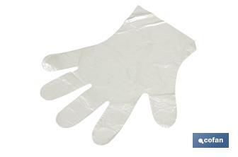 Scatola da 10.000 guanti di polietilene (HDPE) | Protezione e igiene | Utili ed efficaci | Ideali per i supermercati - Cofan