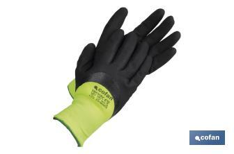 Guantes impregnados en nitrilo con espuma protectora contra el frío | Ideales para actividades a baja temperatura - Cofan