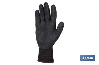 Gloves with polyester support | Latex-coated gloves | Suitable for multiple processes | Safe and comfortable gloves - Cofan