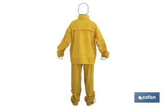 Rain Suit | PVC & Polyurethane | Several Colours | With two pockets and hidden hook in the neck - Cofan