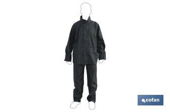 Rain Suit | PVC & Polyurethane | Several Colours | With two pockets and hidden hook in the neck - Cofan