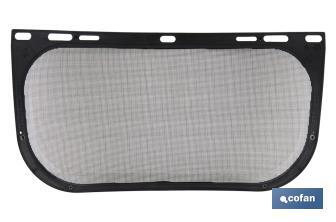 Mesh visor for safety face shield | Visor size: 310 x 200mm | Face protection suitable for different works - Cofan