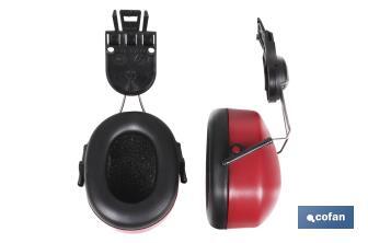 Orejeras para casco | Orejeras con reducción de ruido | Adecuado para cascos de seguridad - Cofan