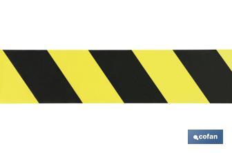 Warning tape "Yellow and black" - Cofan