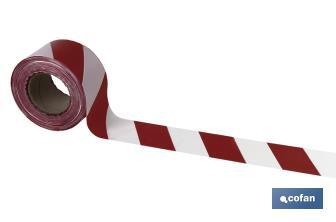 Warning tape "Red and white" - Cofan