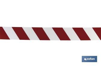 Warning tape "Red and white" - Cofan