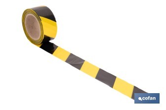 Warning tape "Yellow and black" - Cofan