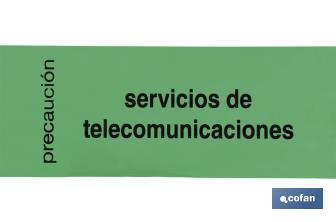 Fita de Sinalização "CABOS DE TELECOMUNICAÇÕES" - Cofan