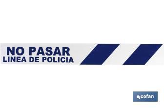 Fita de Sinalização "POLICÍA" - Cofan