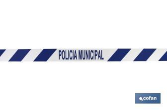 Warning tape "MUNICIPAL POLICE" - Cofan