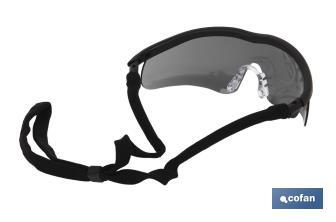 Gafas protectoras de seguridad oscura | Resistente a arañazos | Mayor seguridad en bricolaje y soldadura, entre otros - Cofan
