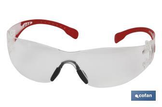 Lunettes de protection de sécurité très légères | Avec verre clair | Plus de protection et de sécurité au travail - Cofan