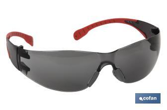 Occhiali di protezione e sicurezza super leggeri | Con lenti scure | Maggiore protezione e sicurezza sul lavoro - Cofan
