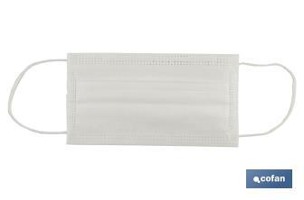 Disposable surgical face masks | Non-woven material | 3-ply surgical mask | Pack of 50 units - Cofan