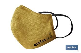 Reusable fabric face mask | 3-ply cloth face mask | Available in different colours - Cofan