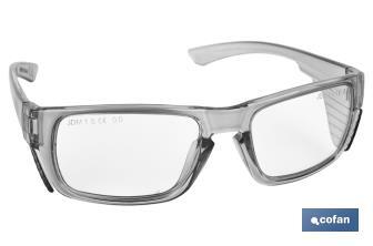 Lunettes de sécurité graduées | Protection contre les impacts et les projections | Verres unifocaux | Disponibles en différentes graduations - Cofan