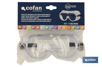 Gafa de Seguridad con Ventilación Directa - Cofan