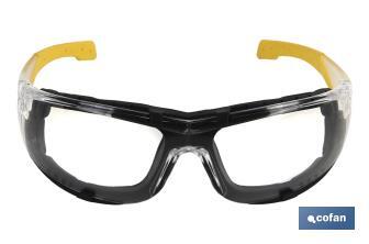 Safety Glasses with Detachable Foam-Padded Design - Cofan