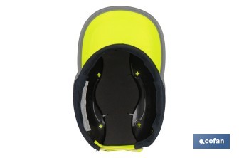 Casquette de sécurité | Fabriqué en ABS | Protection antichocs - Cofan