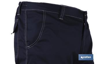 Pantaloni da lavoro elastici tipo Denim | Taglia dalla 38 alla 64 | Color blu marino - Cofan