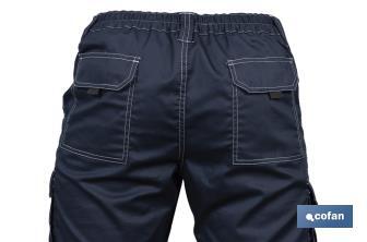 Pantaloni da lavoro elastici tipo Denim | Taglia dalla 38 alla 64 | Color blu marino - Cofan