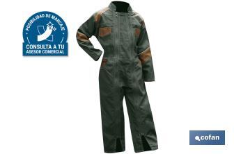 Khaki/Havane Coverall | Tournevis Model | For Children | With Two Zip Fasteners - Cofan