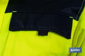 Veste à haute visibilité | Tailles de la S jusqu’à la XXXL | Couleur jaune et bleu marine - Cofan