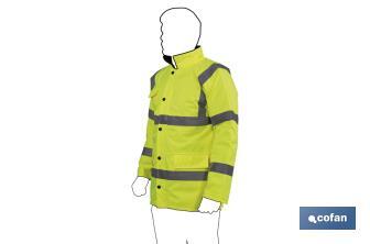 High visibility parka | Available sizes from S to XXXL | Yellow - Cofan