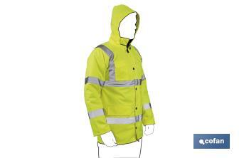 Parka à haute visibilité | Tailles de la S jusqu’à la XXXL | Couleur jaune - Cofan