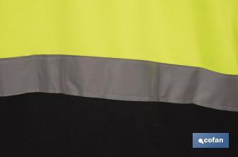 Cofan Polaire à haute visibilité | Fermeture éclair | Couleur : Jaune et bleu | Disponible de la taille S à la XXXL - Cofan