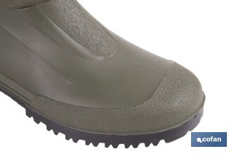 Rain Boot | High Shaft | PVC | Green | Inner Knit Lining - Cofan